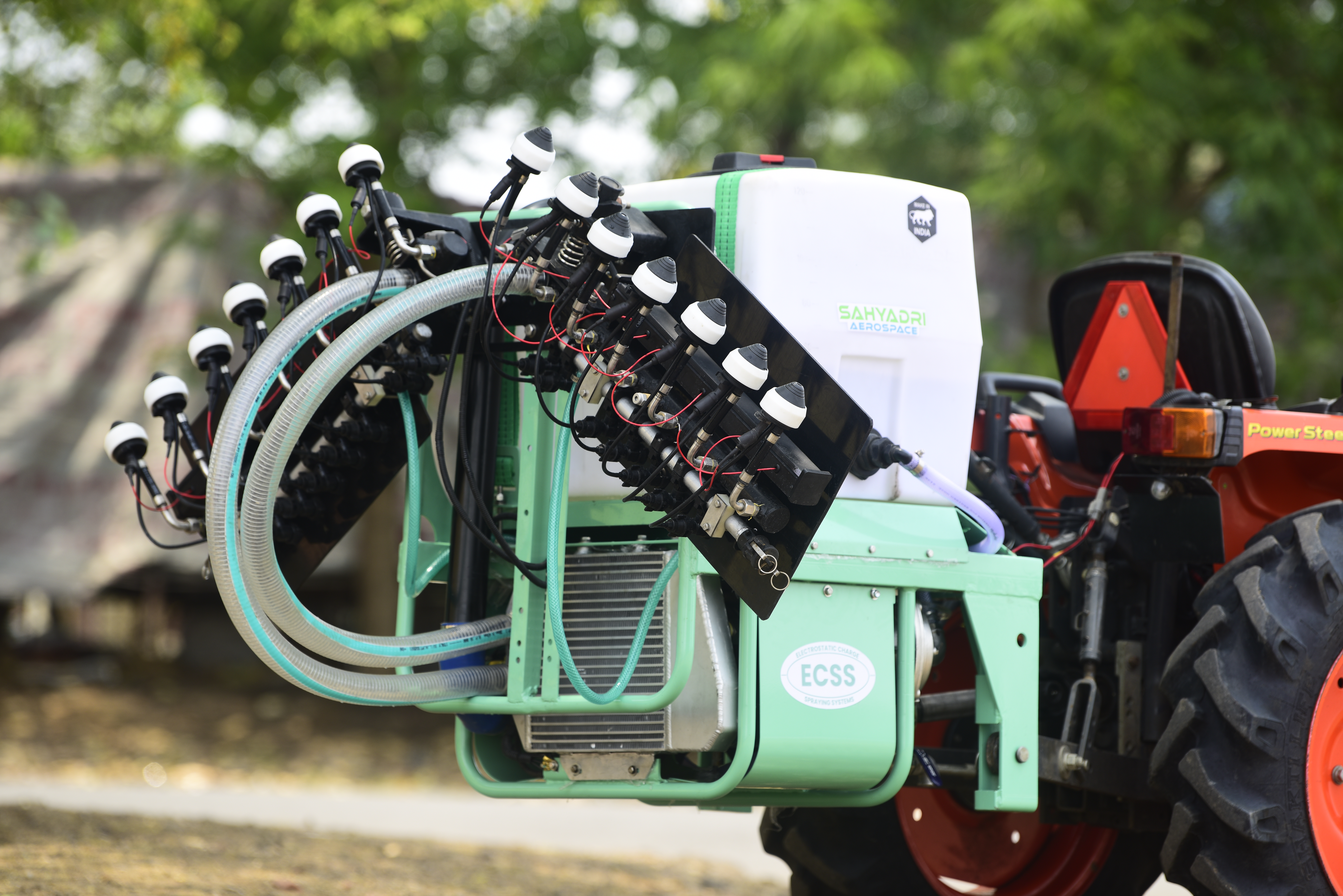 Sahyadri Aerospace Tractor Mounted ECSS Spraying Machine | Nashik 